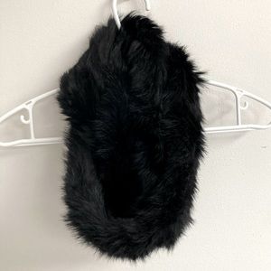 Super soft angora rabbit fur infiniti scarf